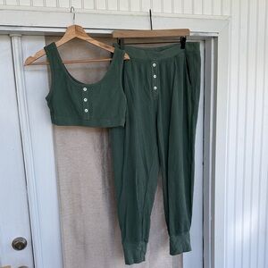 Old Navy Waffle-knit Jogger Set